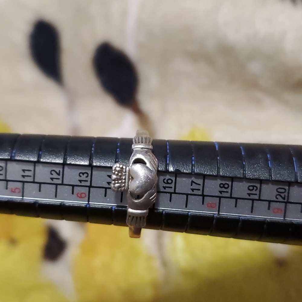 Silver Claddagh Ring - image 1